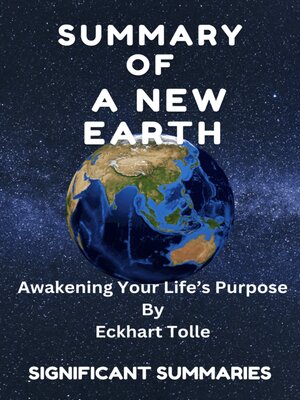 cover image of SUMMARY OF  a NEW EARTH